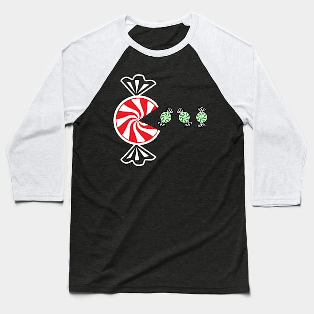 Peppermint Eating Candies Baseball T-Shirt by TextTees